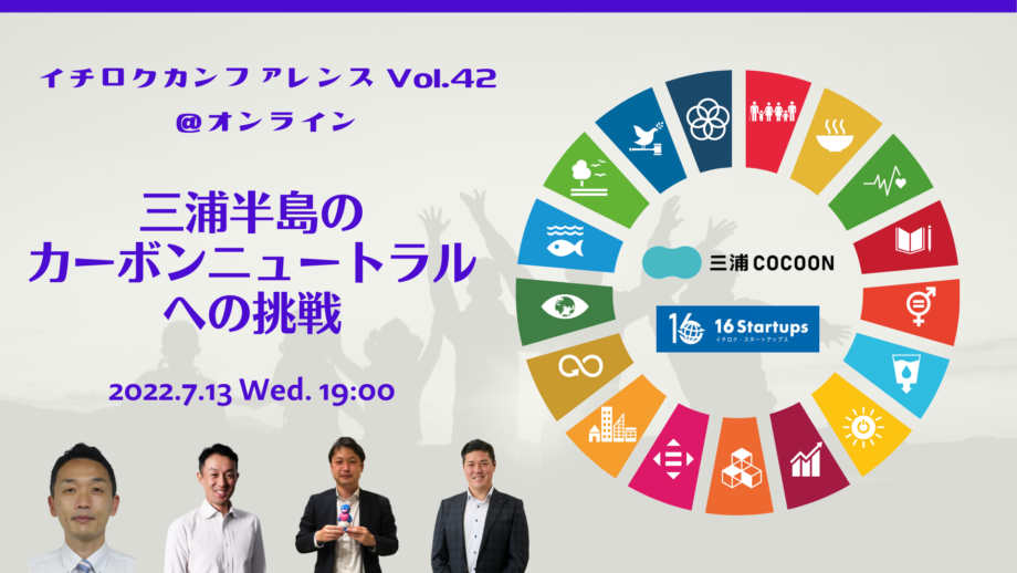 「三浦半島のカーボンニュートラルへの挑戦」by三浦COCOON×16 Startups